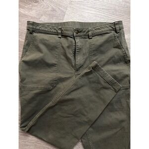 Duluth Trading Company Men  Cargo Pants Olive Green Size 16 x 29 Cotton Spandex